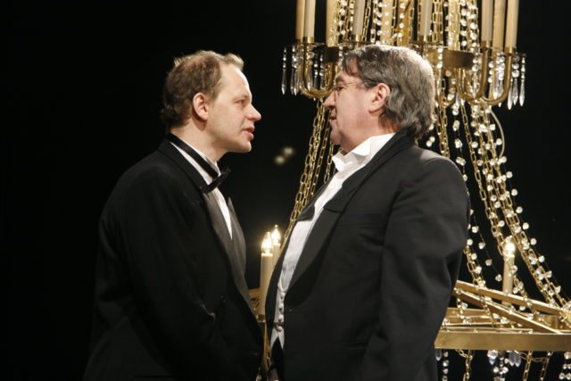 Hendrik Toompere ja Guido Kangur lavastuses "Boulgakoff".