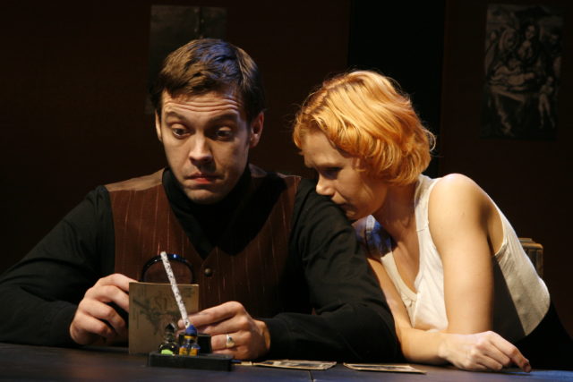 Mait Malmsten ja Kleer Maibaum lavastuses "Metsapart".