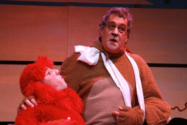 Karl Andreas Kalmet ja Guido Kangur lavastuses "Sünnipäev".