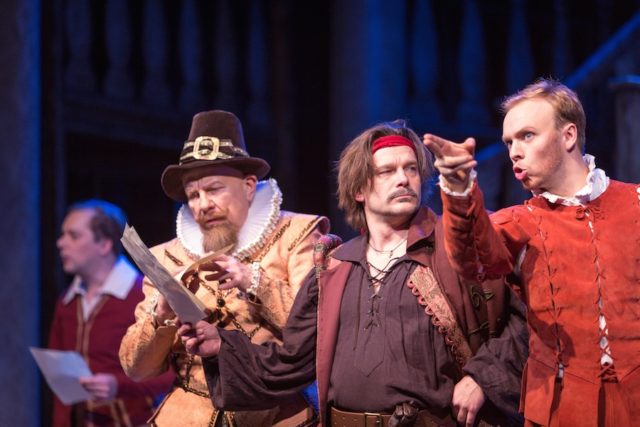 Andrus Vaarik, Indrek Sammul, Karmo Nigula lavastuses "Armunud Shakespeare".