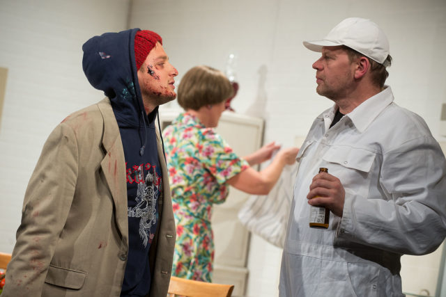 Christopher Rajaveer ja Hendrik Toompere lavastuses "Saade".