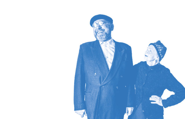 Eesti matuse plakatipilt, pildil Tõnu Kark ja Ester Pajusoo