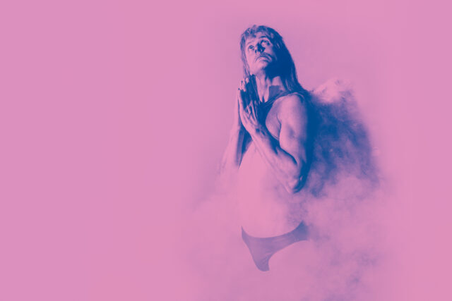 Tõnis Niinemets Onu Bellana lavastuse "Onu Bella tähestik" plakatipildil